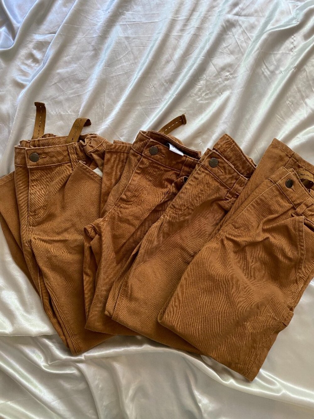 Lot of Carhartt Youth Boy's Size 10 Carpenter Utility Pants Brown